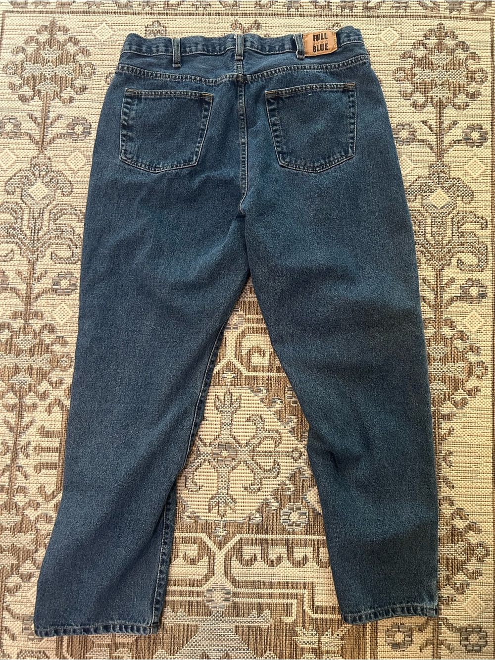 Full Blue Size 38 X 30 Straight Leg Heavy Denim